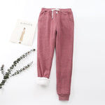 Pantalon de Survêtement Chaud en Cachemire D'hiver