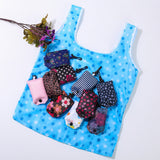 Sac d'épicerie pliable et réutilisable avec porte-clés