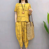 Ensemble De Deux Pièces Á La Mode Imprimée