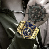 Montre à Quartz Multi-fuseaux Horaires pour Homme à Grand Cadran