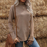 Pull en maille avec braguette boutonnée