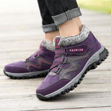 Raquettes à Neige Doublées de Fourrure Chaude pour Couple