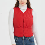Gilet en coton duveteux