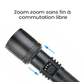 Lampe de Poche Étanche Laser Ultra-lumineuse Extérieure