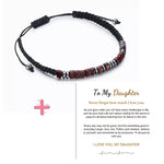 Bracelet De Code Morse Tressé En Nylon Aimanté