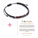 Bracelet De Code Morse Tressé En Nylon Aimanté