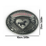 boucle de ceinture en alliage de chapeau de cowboy