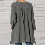 Hauts décontractés en lin pour femmes