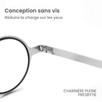 Lunettes de Lecture Pliables Anti-Lumière Bleue en Titane