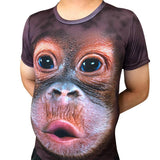 T-shirt drôle et créatif de singe
