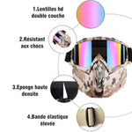 Lunettes de Motocross avec Masque Détachable