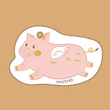 Lingette éponge en pâte de bois comprimée