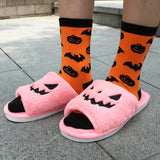 Chaussons en peluche Halloween