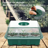 Plateaux de démarrage de graines avec lumière de croissance, 5 ensembles