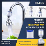 Robinet de filtre à pression étanche aux éclaboussures à trois vitesses