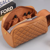 Sac à Cosmétiques en Plaid Matelassé