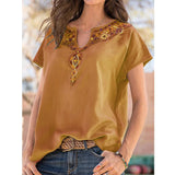 T-shirt ethnique occidental