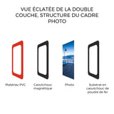 Cadres photo magnétiques colorés