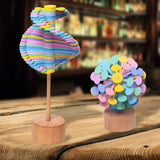 🎁 Jouet de Soulagement du Stress en Bois Lollipop
