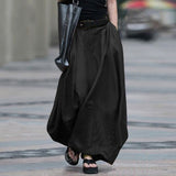 Jupe De Aanse Longue Taille Haute Slim All Match