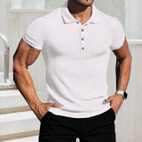 Chemise De Golf De Couleur Unie Pour Hommes