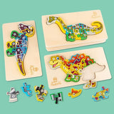 Puzzle en Bois Dinosaure 3D