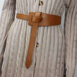 Ceinture De Mode Pour Dames En Cuir Avec Joint De Taille Large