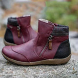 Bottes zippées imperméables pour femmes