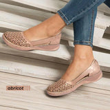 Sandale plate respirante à bout rond pour femme