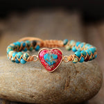 Bracelet Jaspe Cœur Passionné