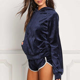 Survêtement 2 Pièces en Velours pour Femme