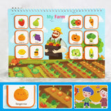 Livre Montessori Occupé pour les Tout-petits