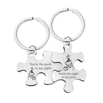 Jeu de porte-clés puzzle pour couple