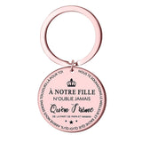 Porte-clés en acier inoxydable