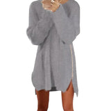 Robe Pull Ample Avec Fermeture Élair