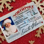 🎅Permis de conduire perdu du Père Noël|Cadeaux amusants pour les enfants