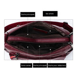 Sac à bandoulière élégant et décontracté en cuir souple