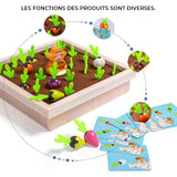 Jouet de mémoire de légumes en bois amusant pour les enfants