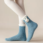 Chaussettes de Noël pelucheuses