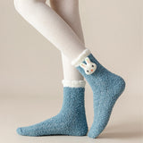Chaussettes de Noël pelucheuses