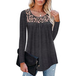 T-shirt oversize à imprimé léopard