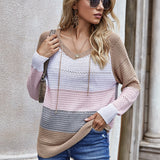 Pull en maille avec capuche