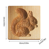 Coupe-biscuits à motifs en bois