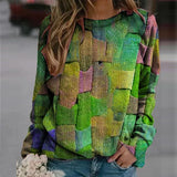 Sweat Ample à Capuche Imprimé