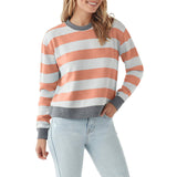 Sweat-shirt à manches longues et coupe slim à col rond et à la mode