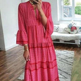 Robe de villégiature à manches évasées