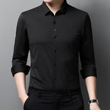Chemise homme stretch anti-rides sans repassage