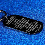 TO MY LOVE - Porte-clés motivant en acier inoxydable