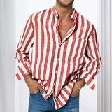 Chemise Décontractée Á Rayures