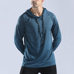 T-shirt manches longues à capuche homme